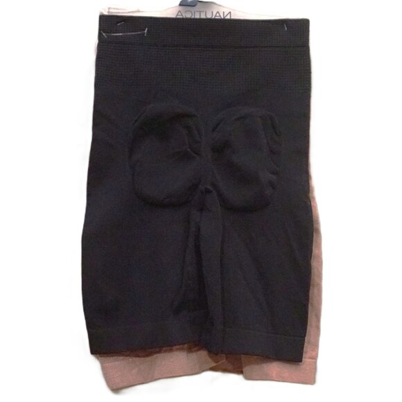 Nautica Intimates Rose and Black 2 Pair Tummy and Thigh Shaper Women’s Small - Picture 5 of 6